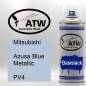Preview: Mitsubishi, Azusa Blue Metallic, PV4: 400ml Sprühdose, von ATW Autoteile West.